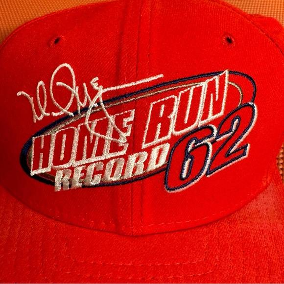 New Era MLB St Louis Cardinals Mark McGwire 62nd Homerun SnapBack Hat - Picture 2 of 7